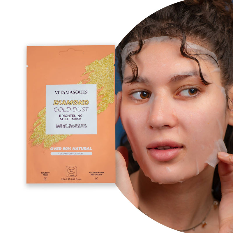 Diamond Gold Dust Face Sheet Mask 💎