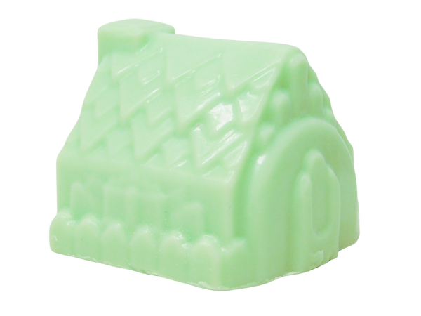 pastel green glow in the dark haunted house soap