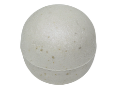 white shimmering sphere bath bomb