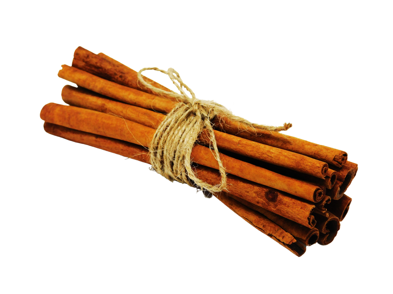 bundle of cinnamon sticks wrapped in twine