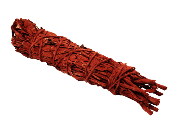 bundle of mountain sage dipped in red dragon's blood