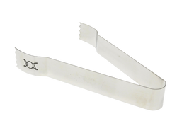 silver tongs with triple moon design 