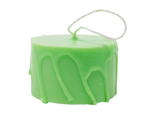 green candle shaped soap 